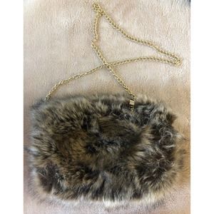 Faux fur purse